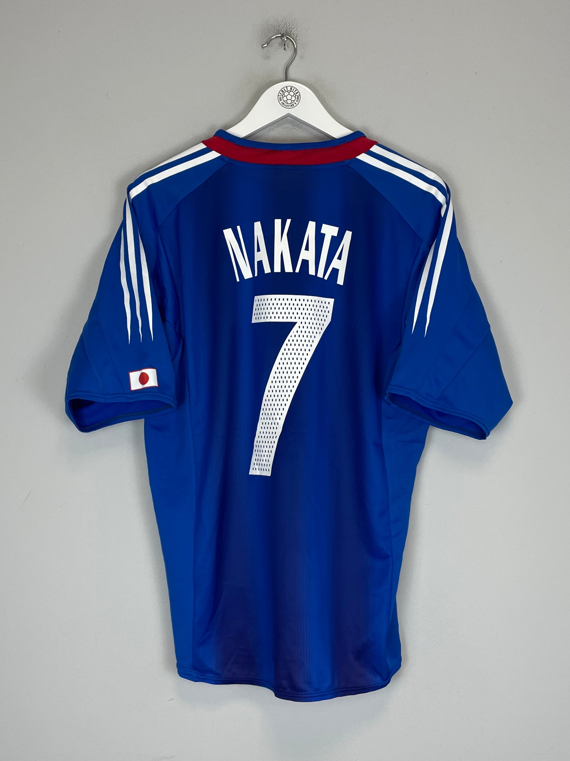 Shop 2004/06 JAPAN NAKATA #7 HOME SHIRT (M) ADIDAS, classic football shirts, vintage football shirts & retro soccer jerseys at Cult Kits
