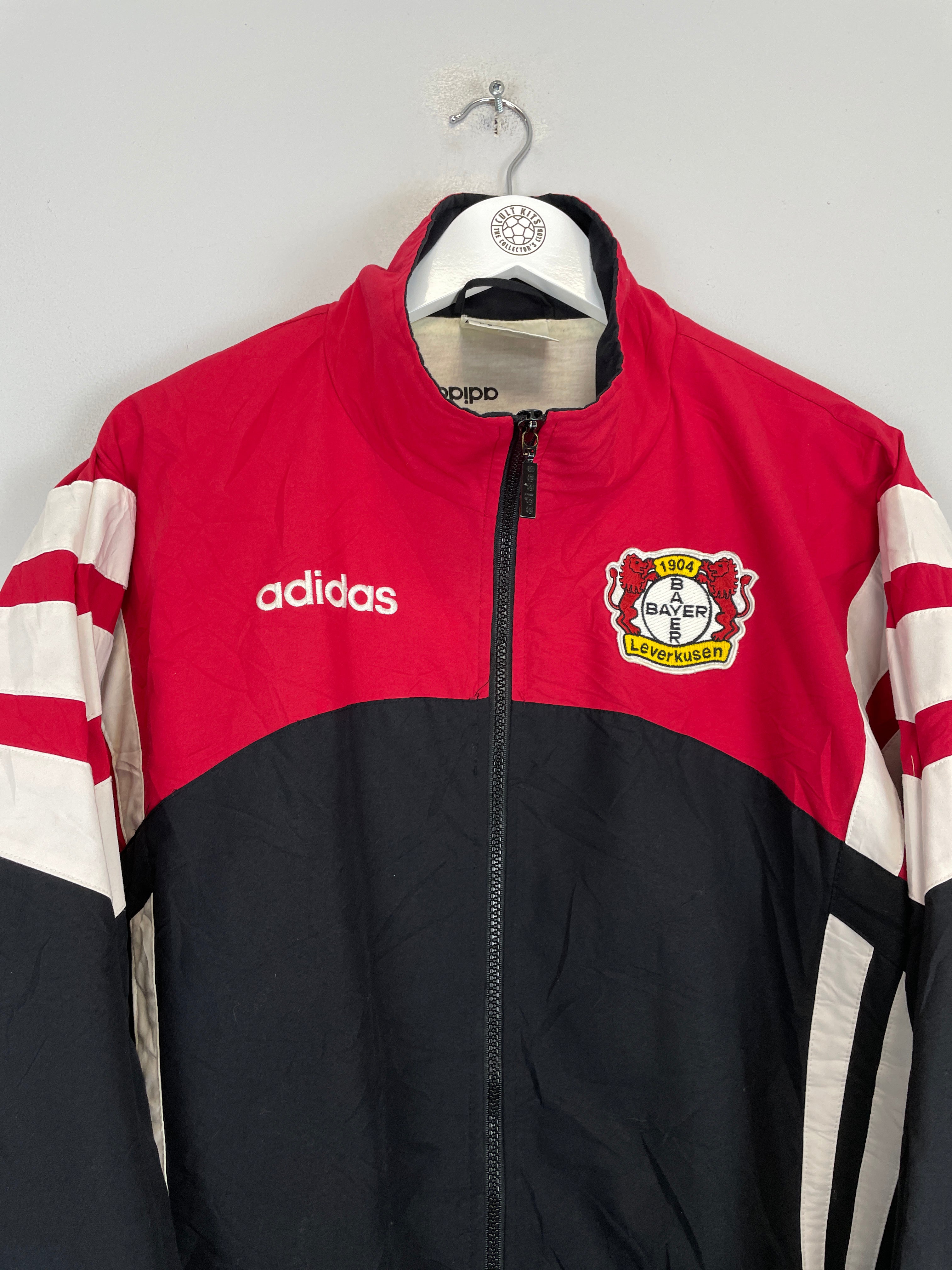 Shop 1996/97 BAYER LEVERKUSEN TRACK JACKET (L) ADIDAS, classic football shirts, vintage football shirts & retro soccer jerseys at Cult Kits