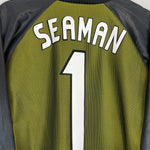 Shop 1998/99 ENGLAND SEAMAN #1 GK SHIRT (L) UMBRO, classic football shirts, vintage football shirts & retro soccer jerseys at Cult Kits