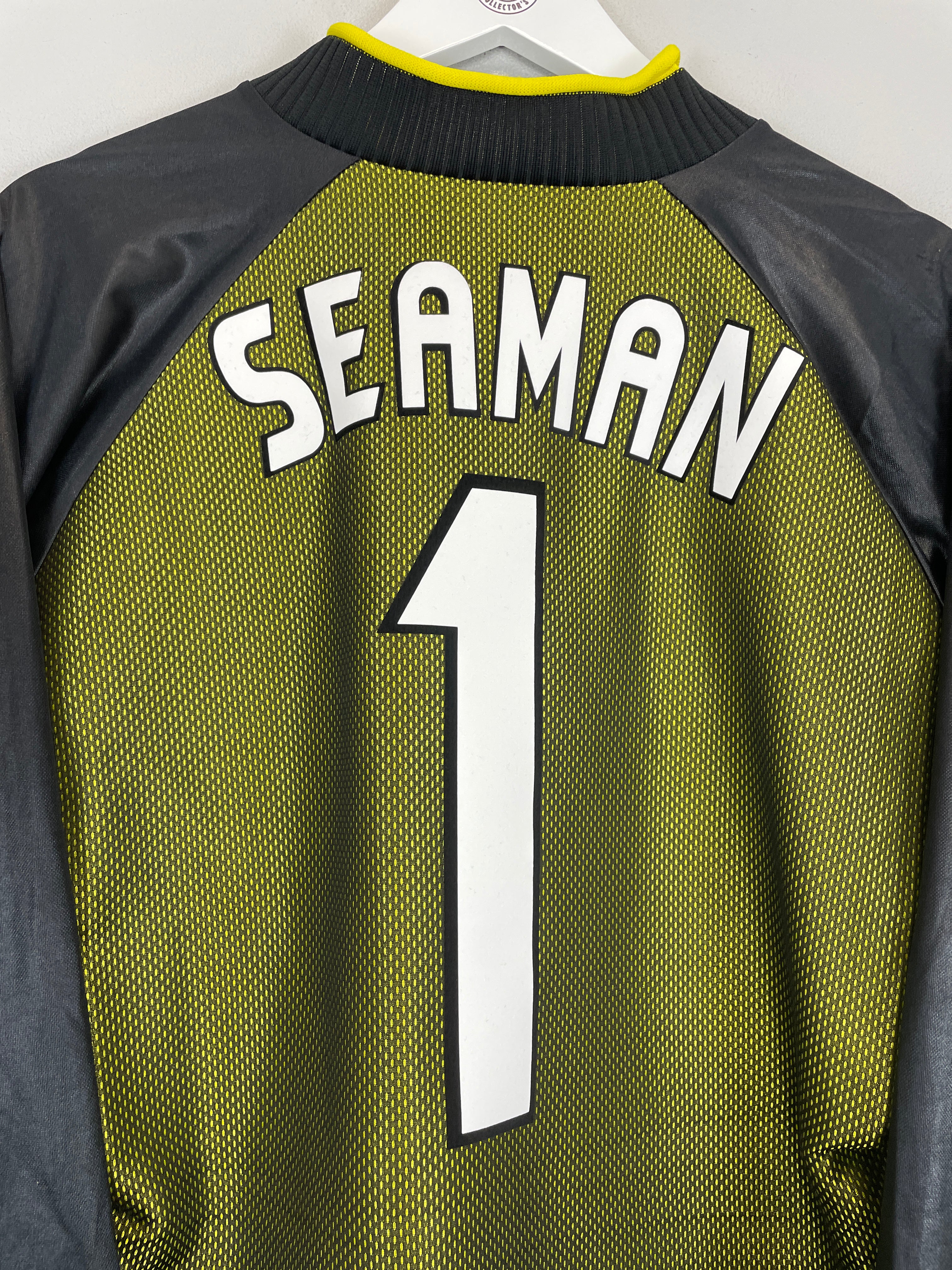 Shop 1998/99 ENGLAND SEAMAN #1 GK SHIRT (L) UMBRO, classic football shirts, vintage football shirts & retro soccer jerseys at Cult Kits