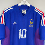 Shop 2002/04 FRANCE ZIDANE #10 HOME SHIRT (XL) ADIDAS, classic football shirts, vintage football shirts & retro soccer jerseys at Cult Kits