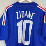 Shop 2002/04 FRANCE ZIDANE #10 HOME SHIRT (XL) ADIDAS, classic football shirts, vintage football shirts & retro soccer jerseys at Cult Kits
