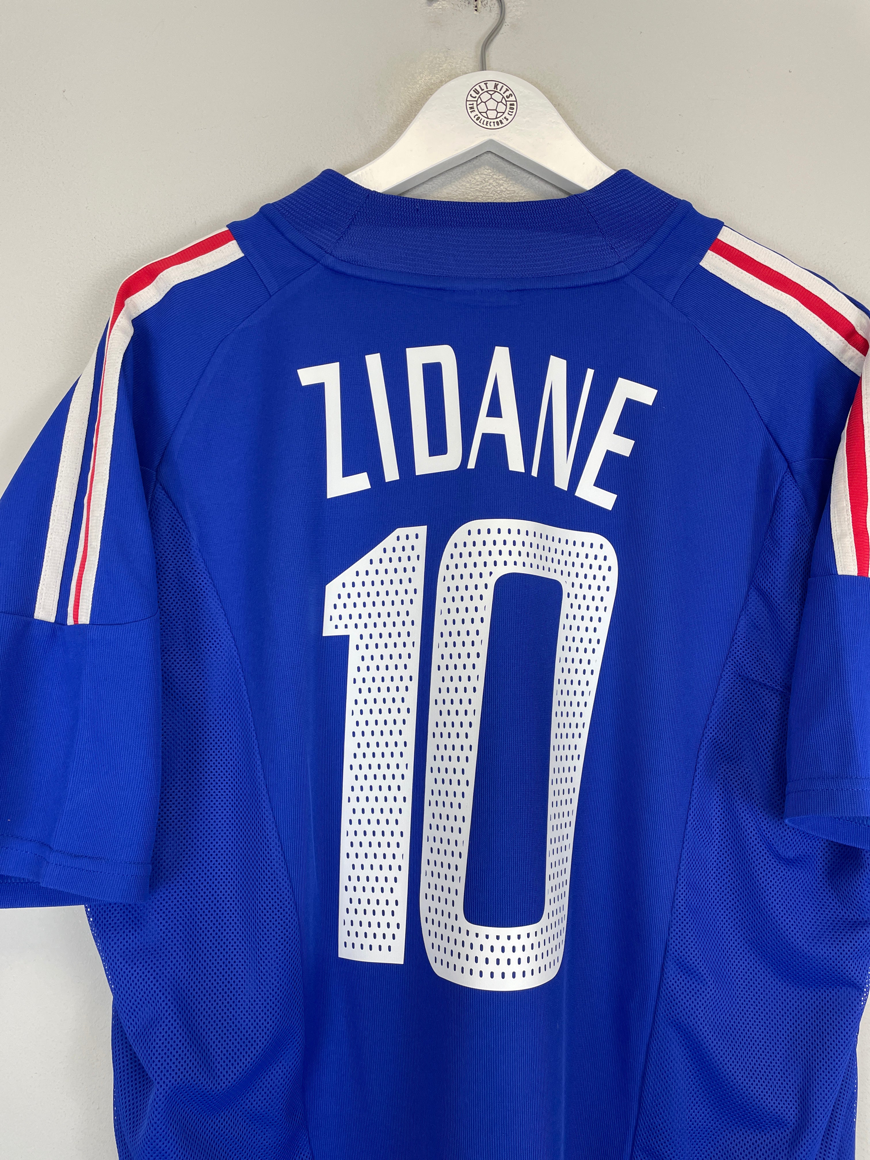 Shop 2002/04 FRANCE ZIDANE #10 HOME SHIRT (XL) ADIDAS, classic football shirts, vintage football shirts & retro soccer jerseys at Cult Kits