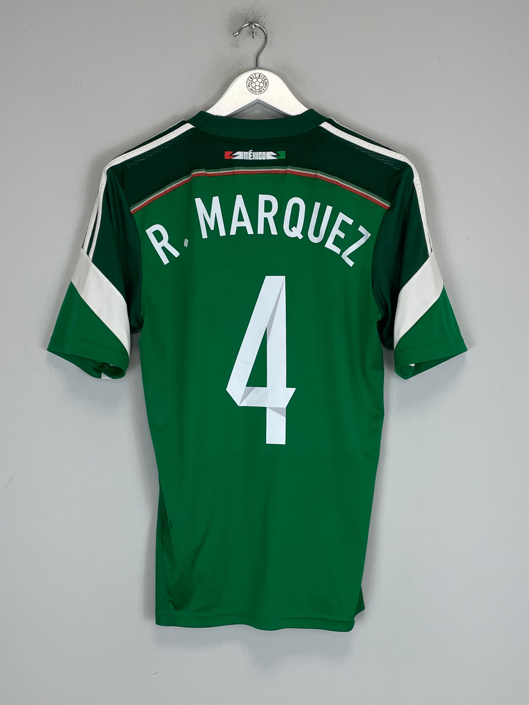 Shop 2013/15 MEXICO R.MARQUEZ #4 HOME SHIRT (S) ADIDAS, classic football shirts, vintage football shirts & retro soccer jerseys at Cult Kits
