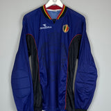 Shop 1998/99 BELGIUM GK SHIRT (M) DIADORA, classic football shirts, vintage football shirts & retro soccer jerseys at Cult Kits