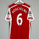 Shop 2014/15 ARSENAL KOSCIELNY #6 HOME SHIRT (XL) PUMA, classic football shirts, vintage football shirts & retro soccer jerseys at Cult Kits