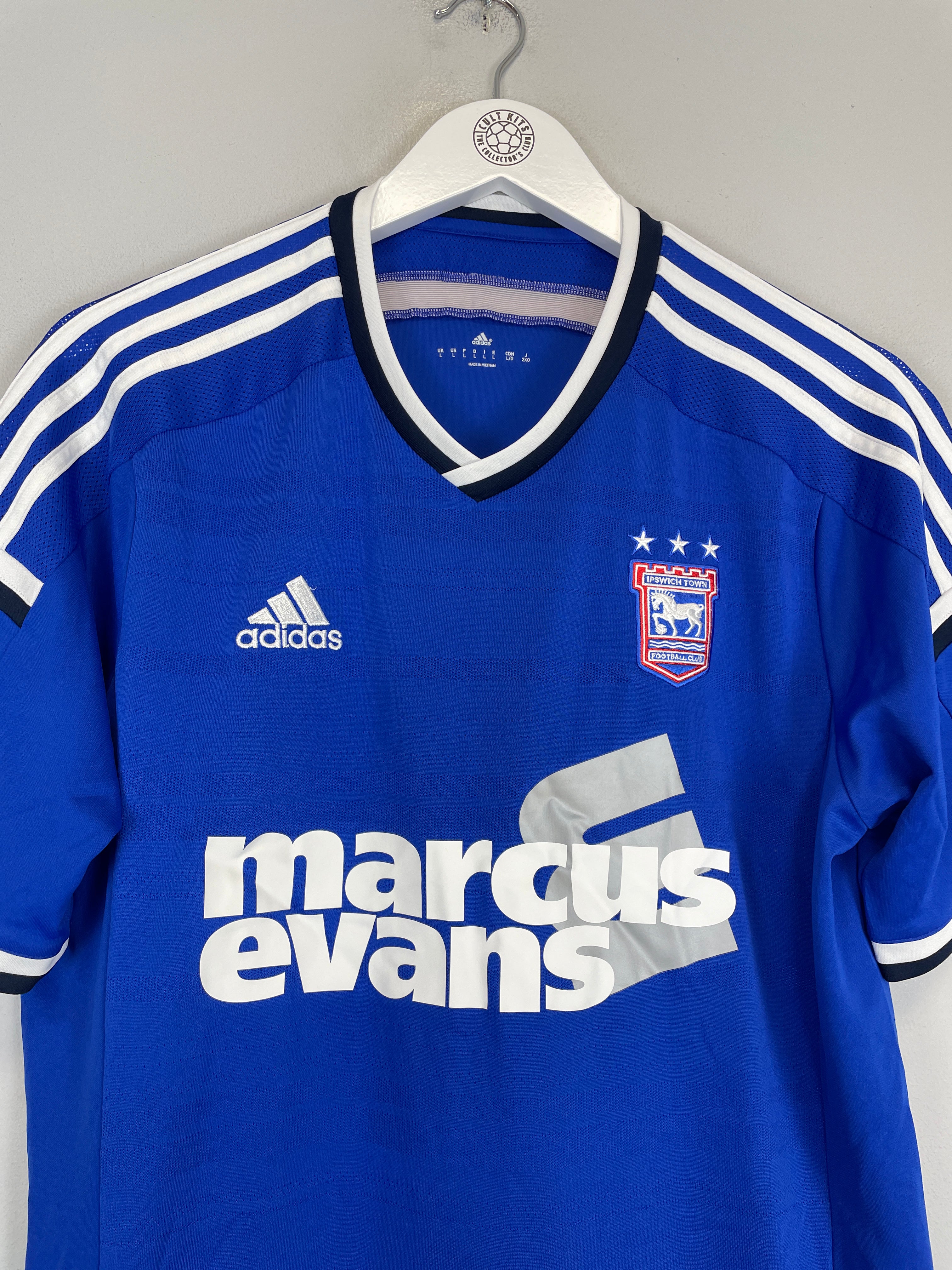 Shop 2014/15 IPSWICH TOWN HOME SHIRT (L) ADIDAS, classic football shirts, vintage football shirts & retro soccer jerseys at Cult Kits