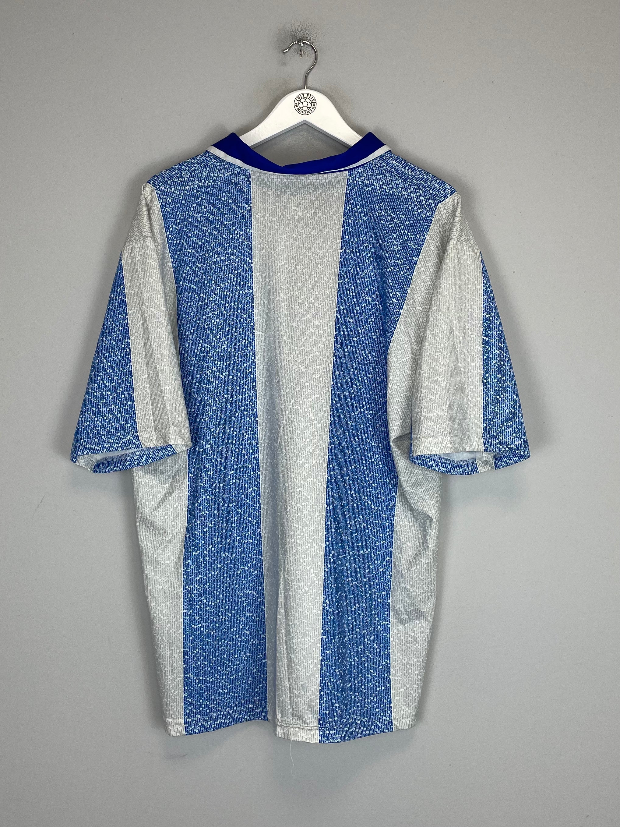 Shop 2004/05 MALAGA HOME SHIRT (XL) UMBRO, classic football shirts, vintage football shirts & retro soccer jerseys at Cult Kits