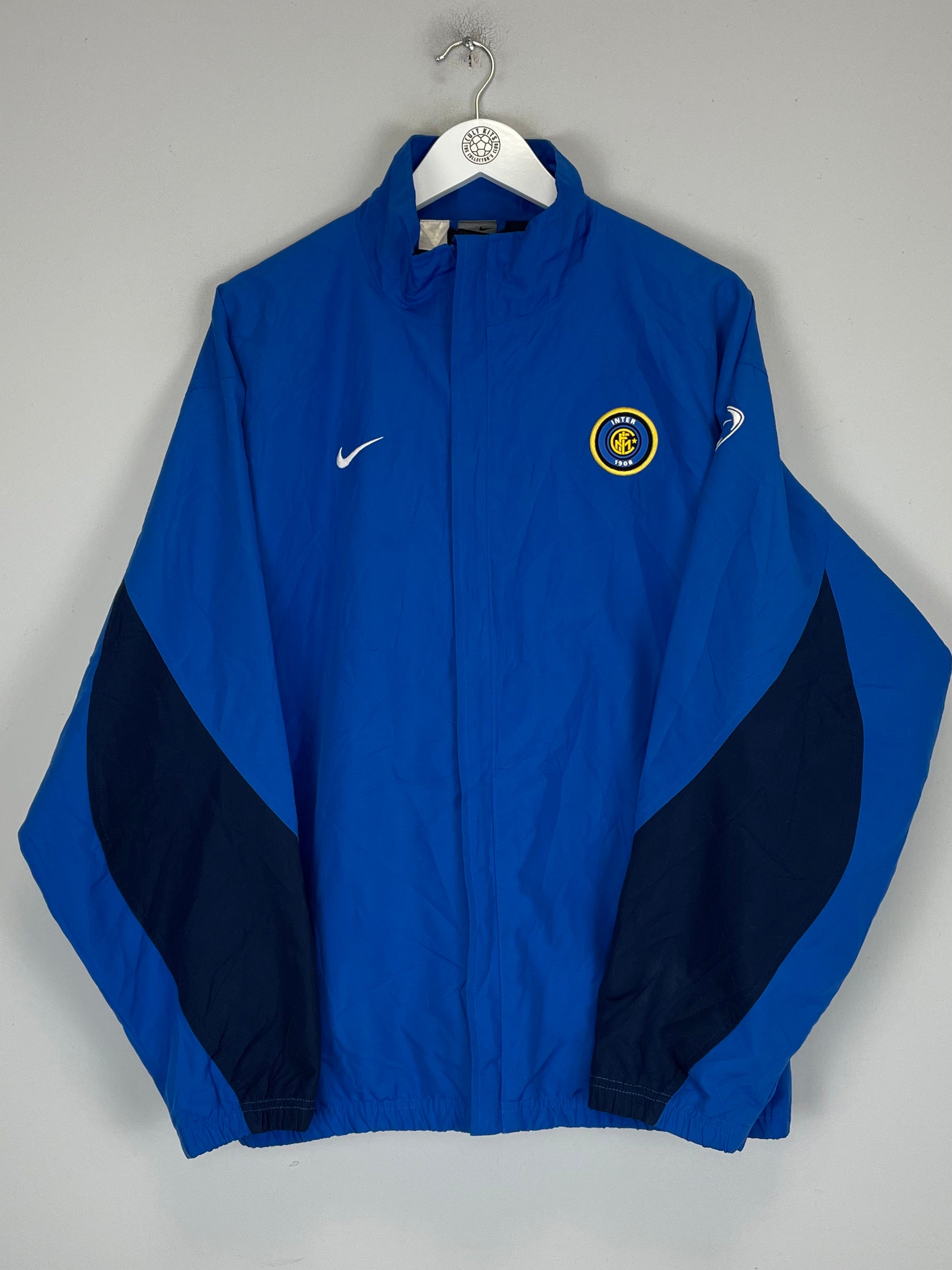 Shop 2003/04 INTER MILAN TRACK JACKET (L) NIKE, classic football shirts, vintage football shirts & retro soccer jerseys at Cult Kits