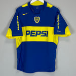 Shop 2004/05 BOCA JUNIORS HOME SHIRT (M) NIKE, classic football shirts, vintage football shirts & retro soccer jerseys at Cult Kits