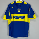Shop 2004/05 BOCA JUNIORS HOME SHIRT (M) NIKE, classic football shirts, vintage football shirts & retro soccer jerseys at Cult Kits