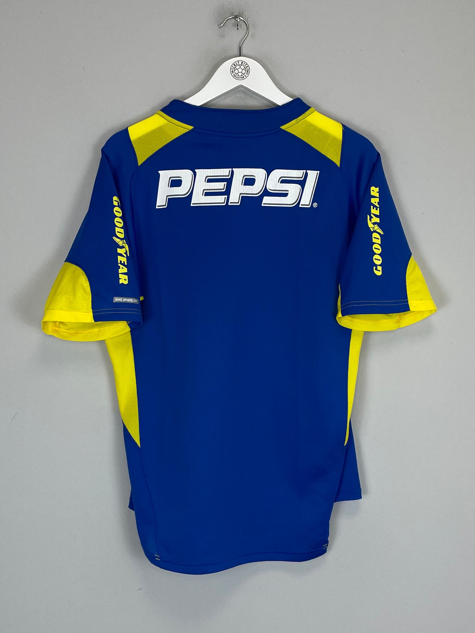 Shop 2004/05 BOCA JUNIORS HOME SHIRT (M) NIKE, classic football shirts, vintage football shirts & retro soccer jerseys at Cult Kits