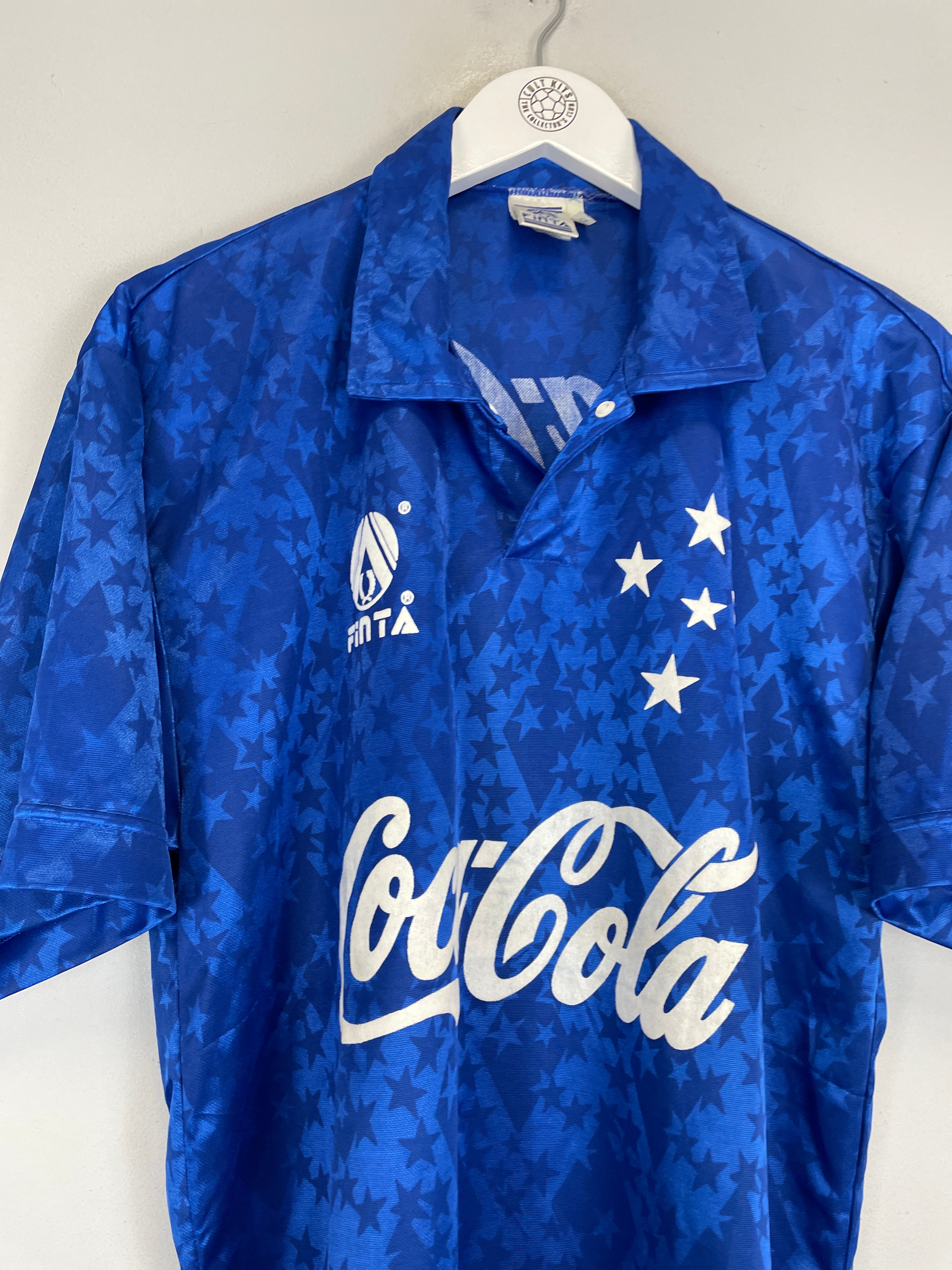 Shop 1992/94 CRUZEIRO HOME SHIRT (L) FINTA, classic football shirts, vintage football shirts & retro soccer jerseys at Cult Kits