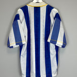 Shop 1993/95 SHEFFIELD WEDNESDAY *SIGNED* HOME SHIRT (XL) PUMA, classic football shirts, vintage football shirts & retro soccer jerseys at Cult Kits