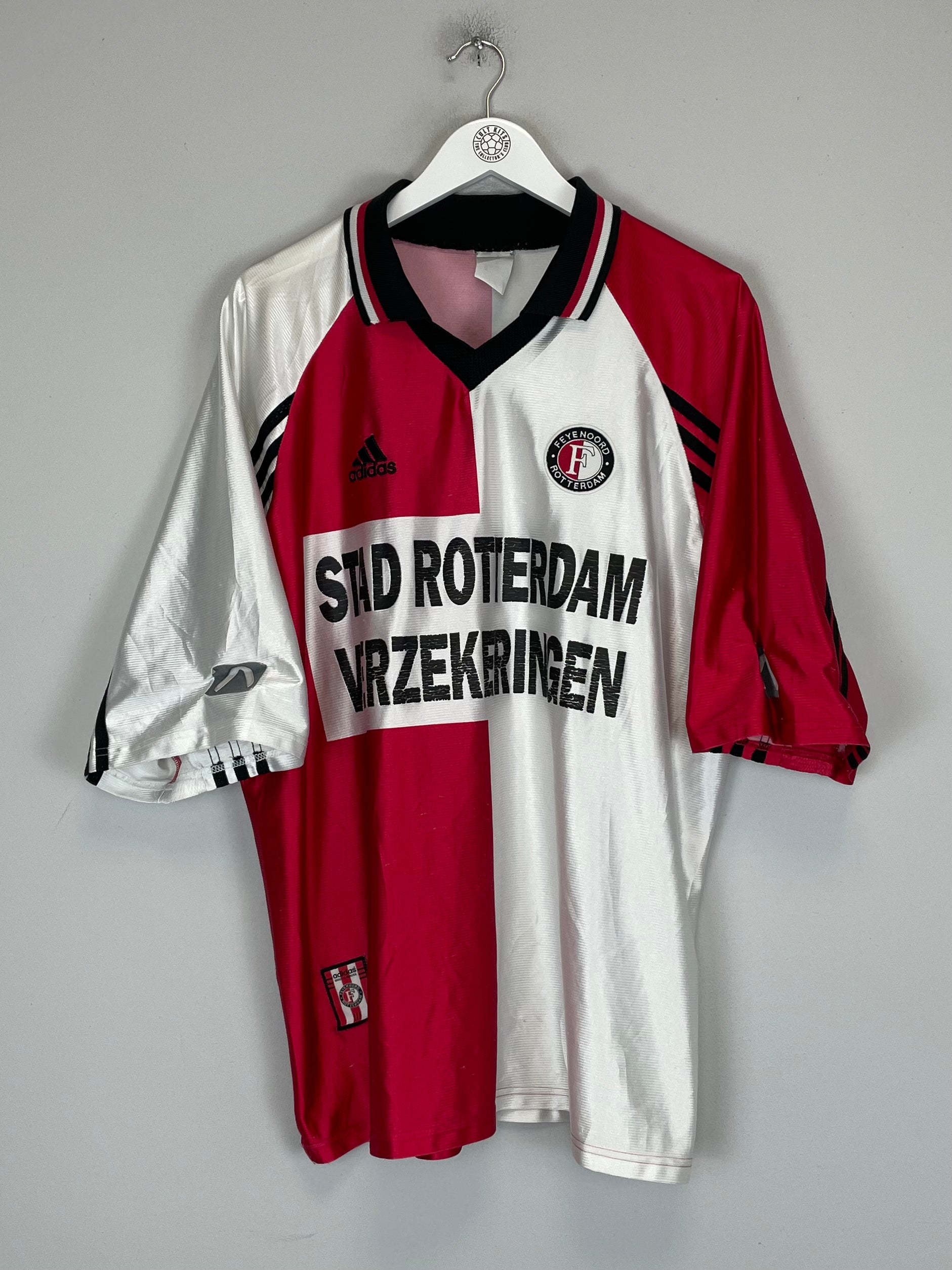 Shop 1998/99 FEYENOORD HOME SHIRT (XL) ADIDAS, classic football shirts, vintage football shirts & retro soccer jerseys at Cult Kits