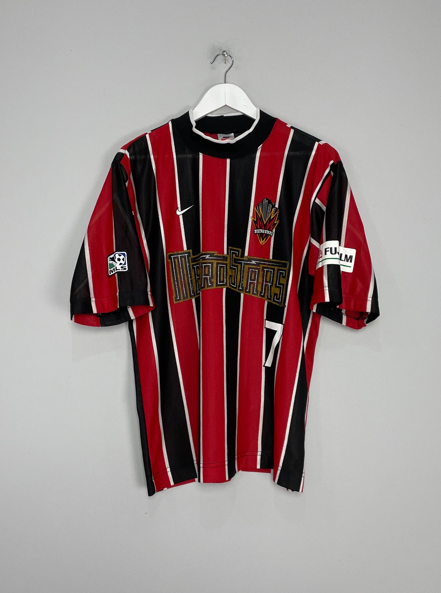 1996/97 NY/NJ METROSTARS DONADONI #7 HOME SHIRT (M) NIKE