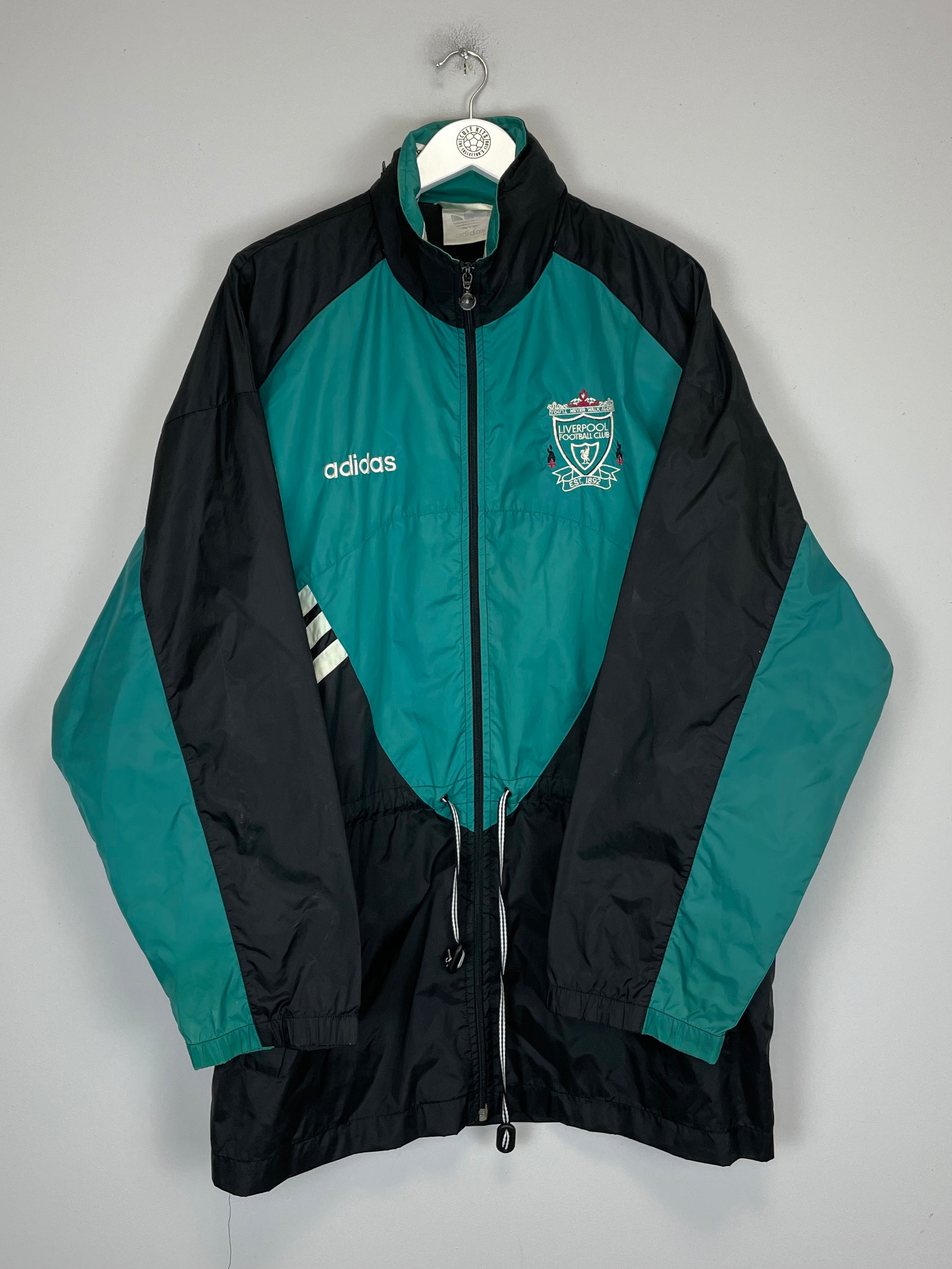 Shop 1994/95 LIVERPOOL WINDBREAKER JACKET (L) ADIDAS, classic football shirts, vintage football shirts & retro soccer jerseys at Cult Kits