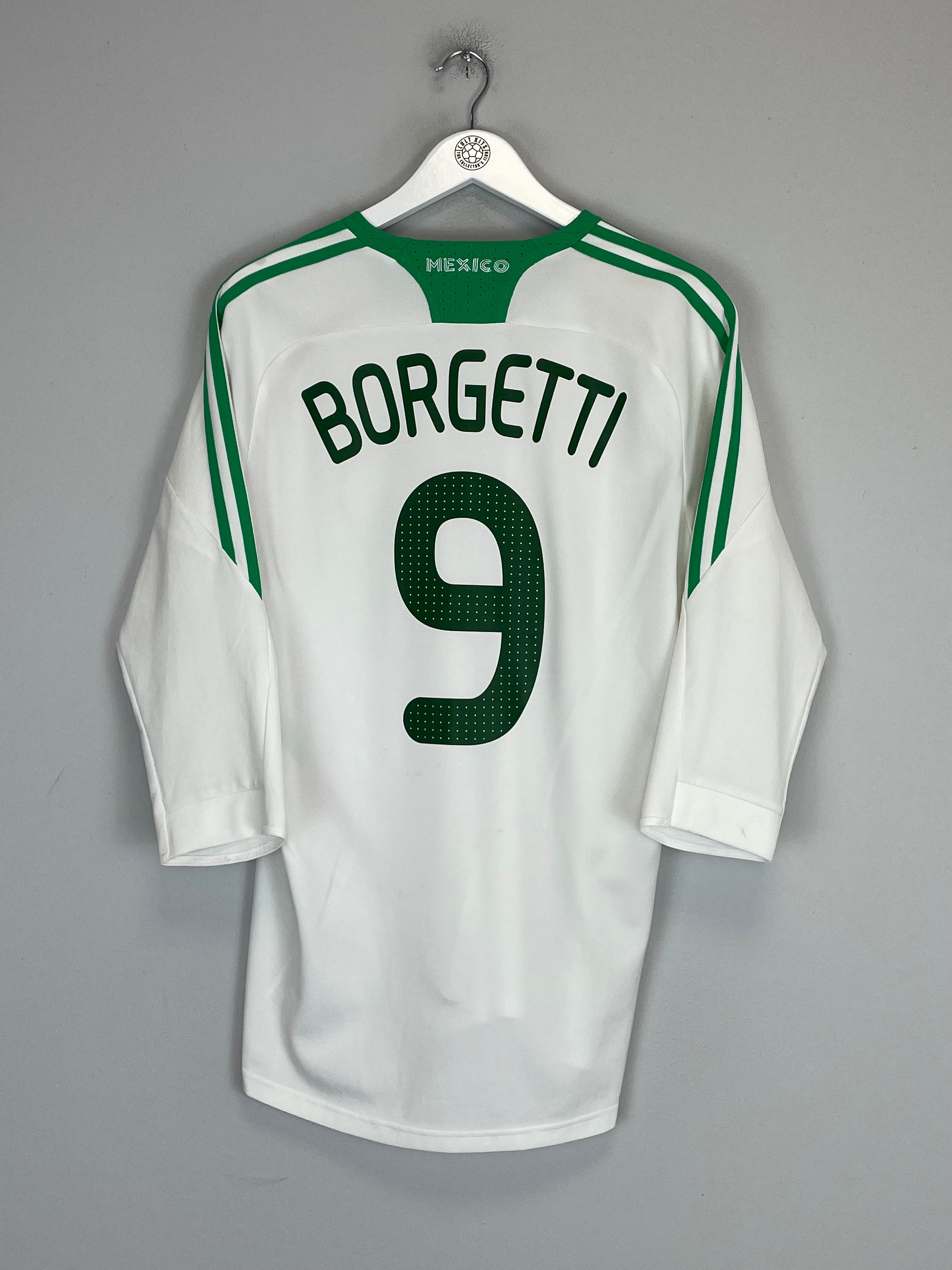 Shop 2008/09 MEXICO BORGETTI #9 AWAY SHIRT (L) ADIDAS, classic football shirts, vintage football shirts & retro soccer jerseys at Cult Kits