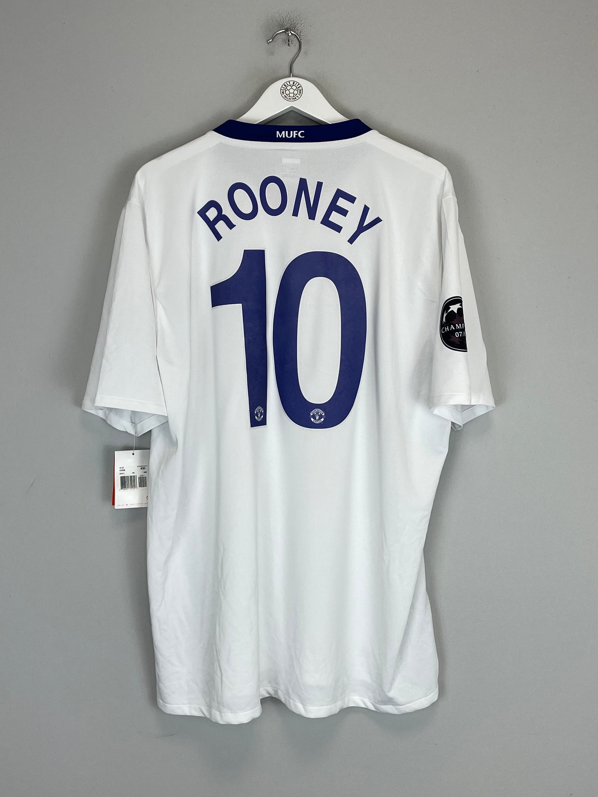 Shop 2008/10 MANCHESTER UNITED ROONEY #10 *BNWT* C/L AWAY SHIRT (XXL) NIKE, classic football shirts, vintage football shirts & retro soccer jerseys at Cult Kits