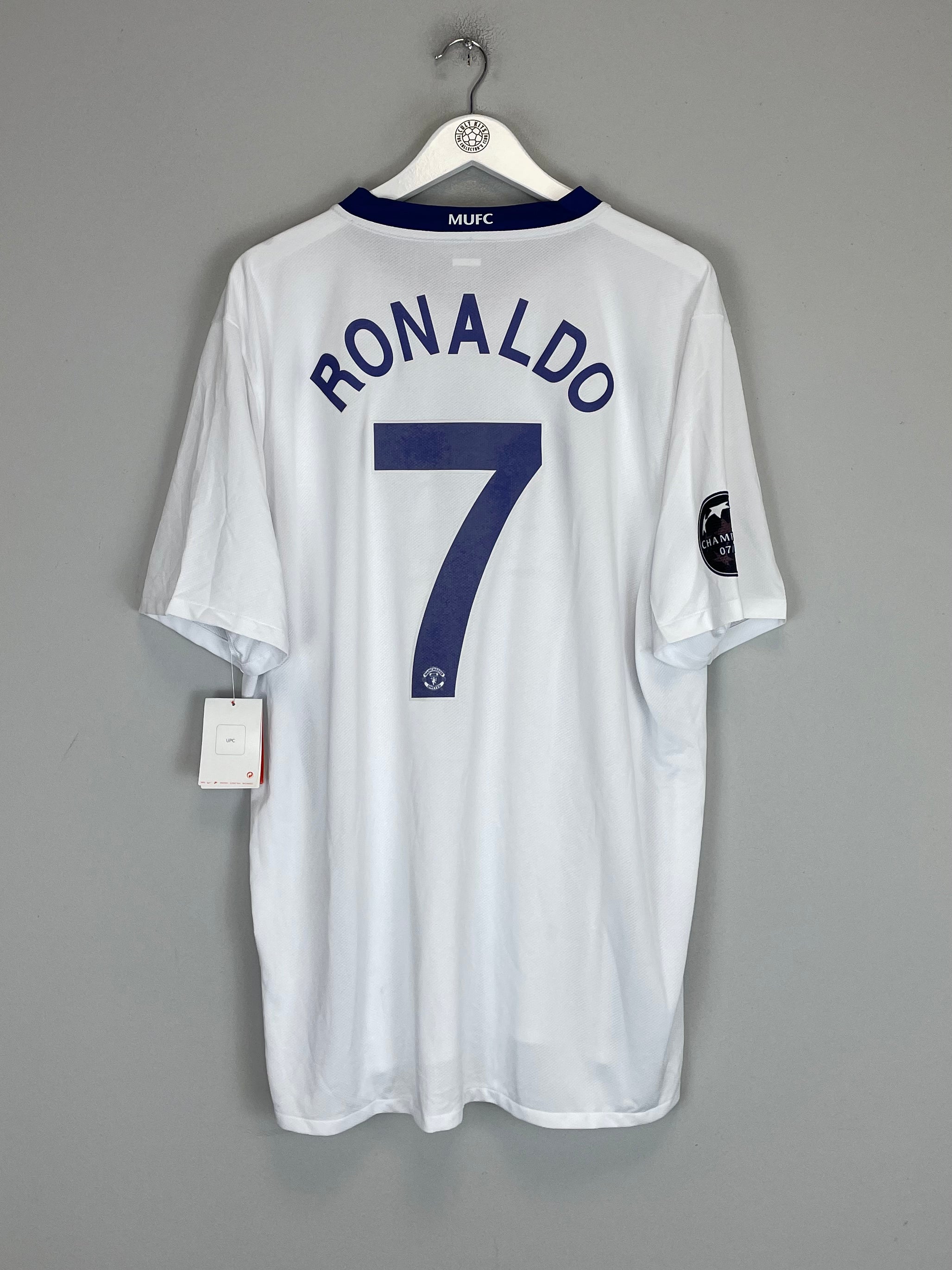 Shop 2008/10 MANCHESTER UNITED RONALDO #7 *BNWT* AWAY SHIRT (XXL) NIKE, classic football shirts, vintage football shirts & retro soccer jerseys at Cult Kits