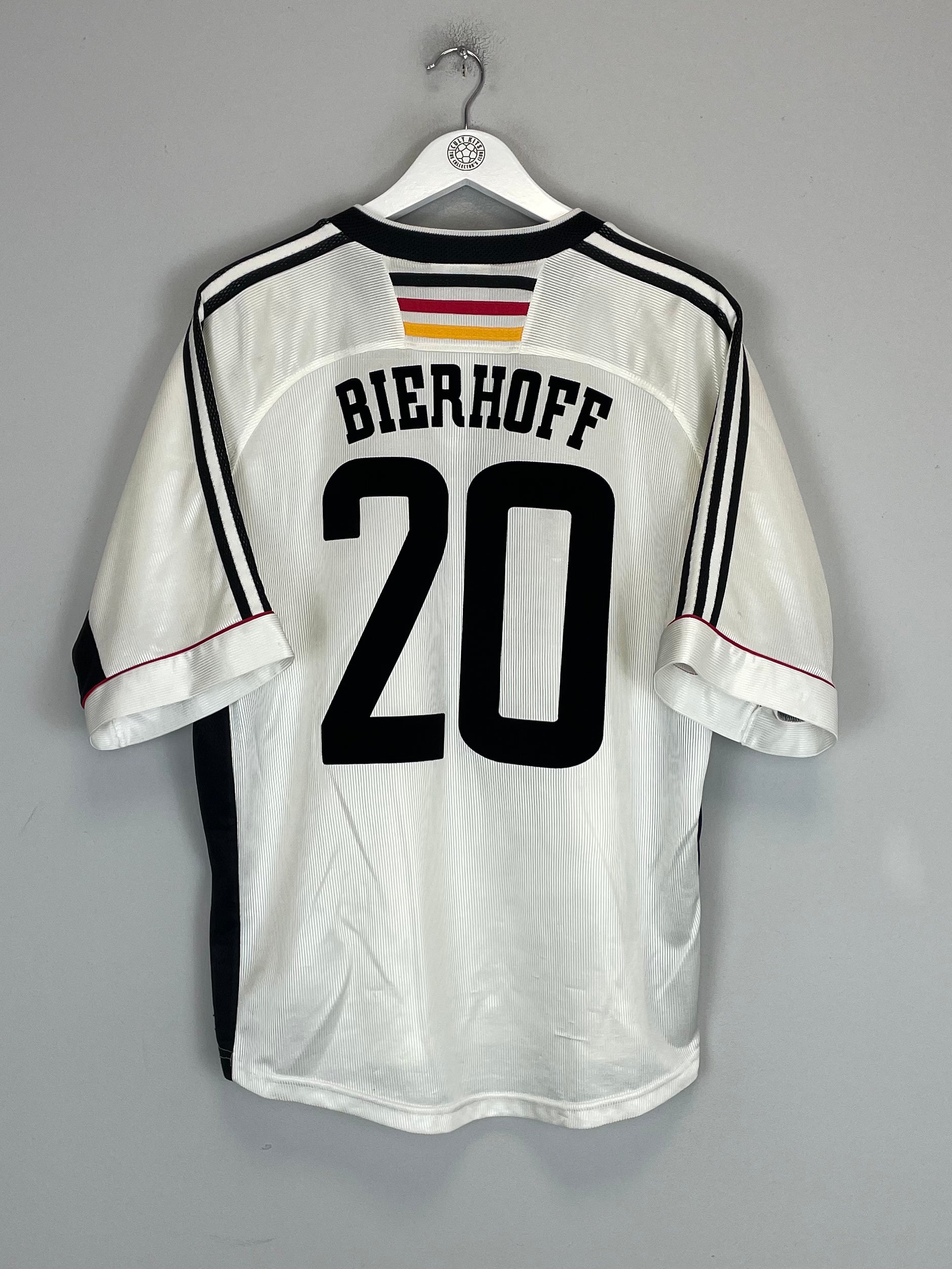 Shop 1998/00 GERMANY BIERHOFF #20 HOME SHIRT (L) ADIDAS, classic football shirts, vintage football shirts & retro soccer jerseys at Cult Kits