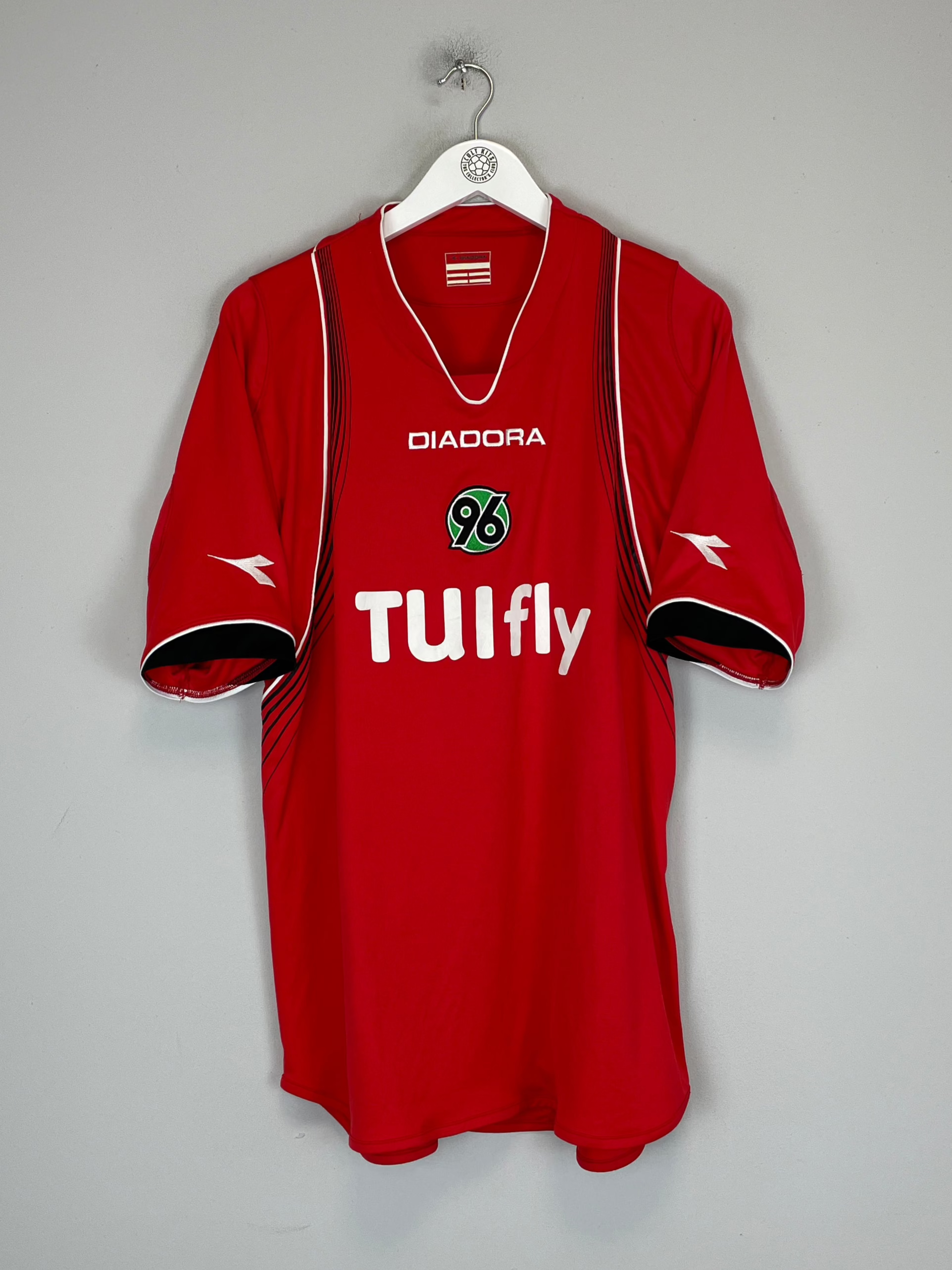 Shop 2007/08 HANNOVER 96 HOME SHIRT (L) DIADORA, classic football shirts, vintage football shirts & retro soccer jerseys at Cult Kits
