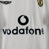 Shop 2001/02 MANCHESTER UNITED BECKHAM #7 AWAY/THIRD SHIRT (M) UMBRO, classic football shirts, vintage football shirts & retro soccer jerseys at Cult Kits