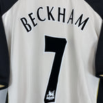 Shop 2001/02 MANCHESTER UNITED BECKHAM #7 AWAY/THIRD SHIRT (M) UMBRO, classic football shirts, vintage football shirts & retro soccer jerseys at Cult Kits