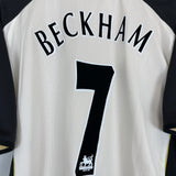 Shop 2001/02 MANCHESTER UNITED BECKHAM #7 AWAY/THIRD SHIRT (M) UMBRO, classic football shirts, vintage football shirts & retro soccer jerseys at Cult Kits