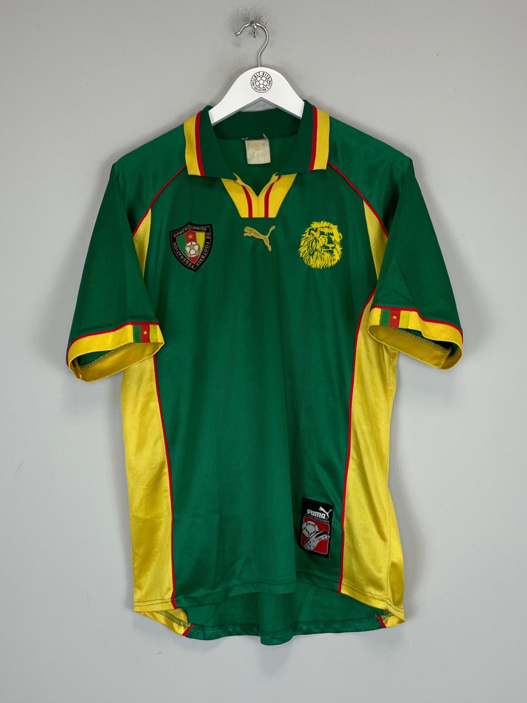 Shop 1998/99 CAMEROON HOME SHIRT (S) PUMA, classic football shirts, vintage football shirts & retro soccer jerseys at Cult Kits