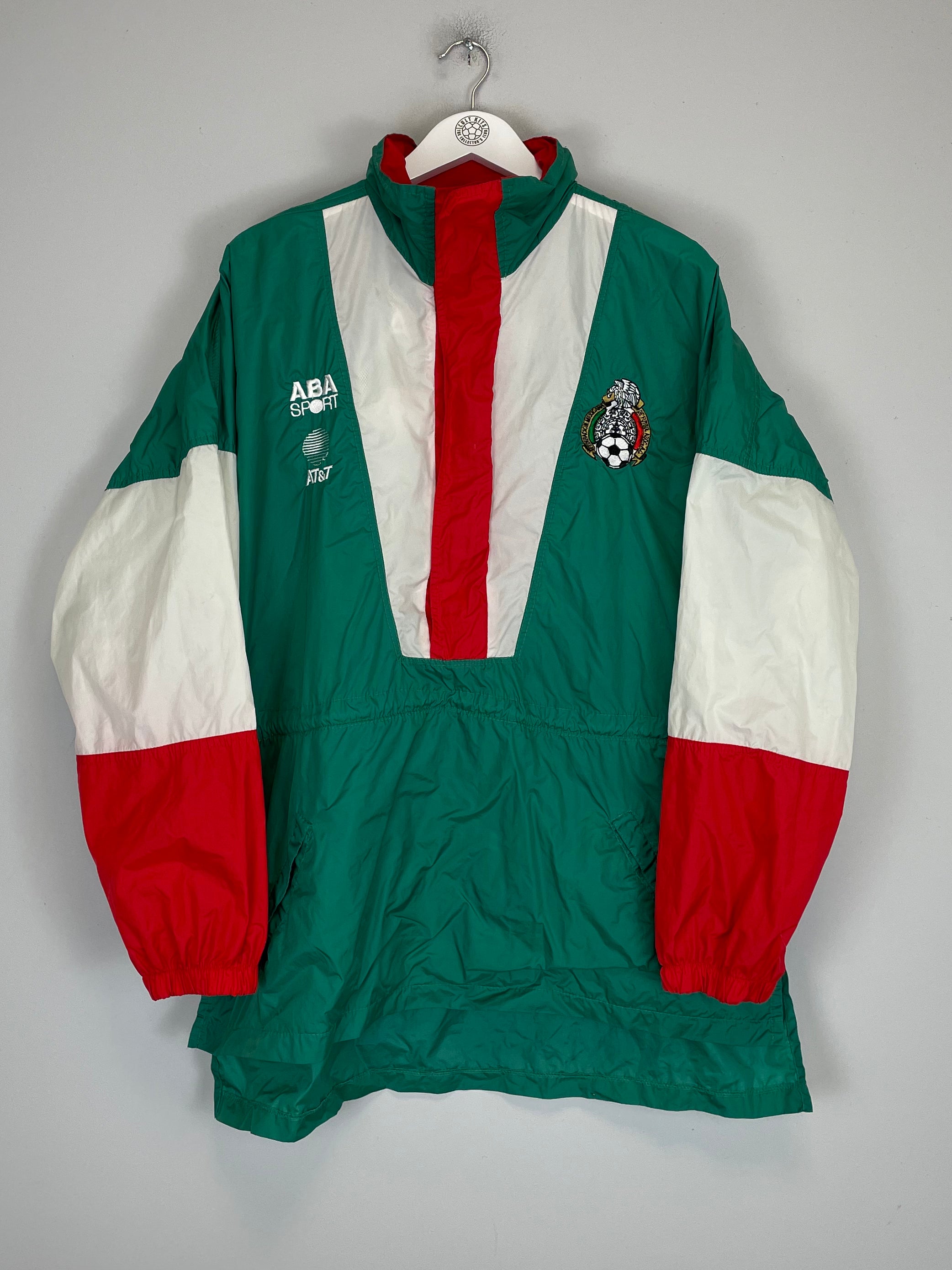 Shop 1997/98 MEXICO PLAYER ISSUE WINDBREAKER (L) ABA SPORT, classic football shirts, vintage football shirts & retro soccer jerseys at Cult Kits
