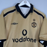 Shop 2001/02 MANCHESTER UNITED BECKHAM #7 AWAY/THIRD SHIRT (M) UMBRO, classic football shirts, vintage football shirts & retro soccer jerseys at Cult Kits