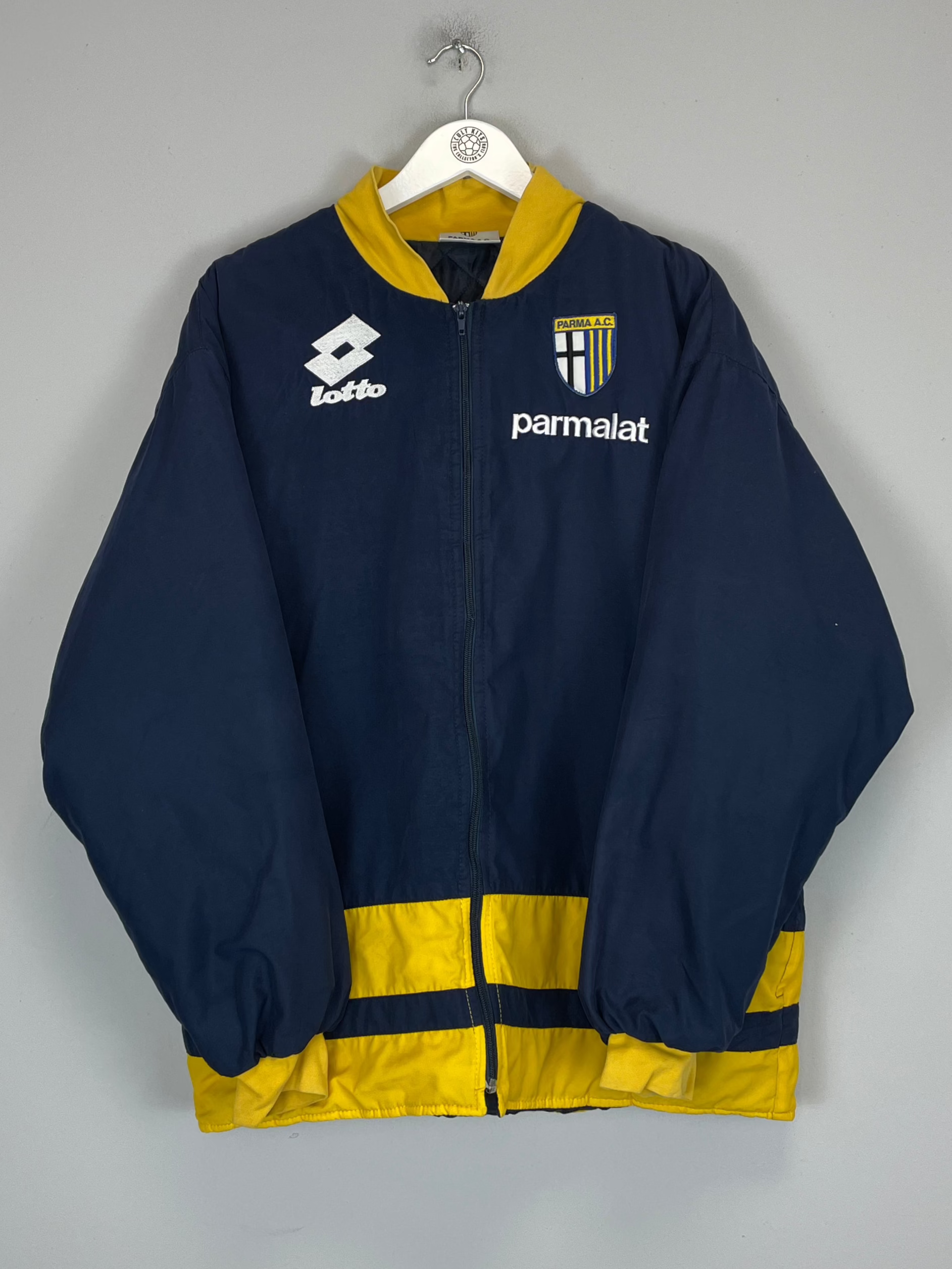 Shop 1998/99 PARMA TRACK JACKET (L) LOTTO, classic football shirts, vintage football shirts & retro soccer jerseys at Cult Kits
