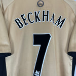 Shop 2001/02 MANCHESTER UNITED BECKHAM #7 AWAY/THIRD SHIRT (M) UMBRO, classic football shirts, vintage football shirts & retro soccer jerseys at Cult Kits