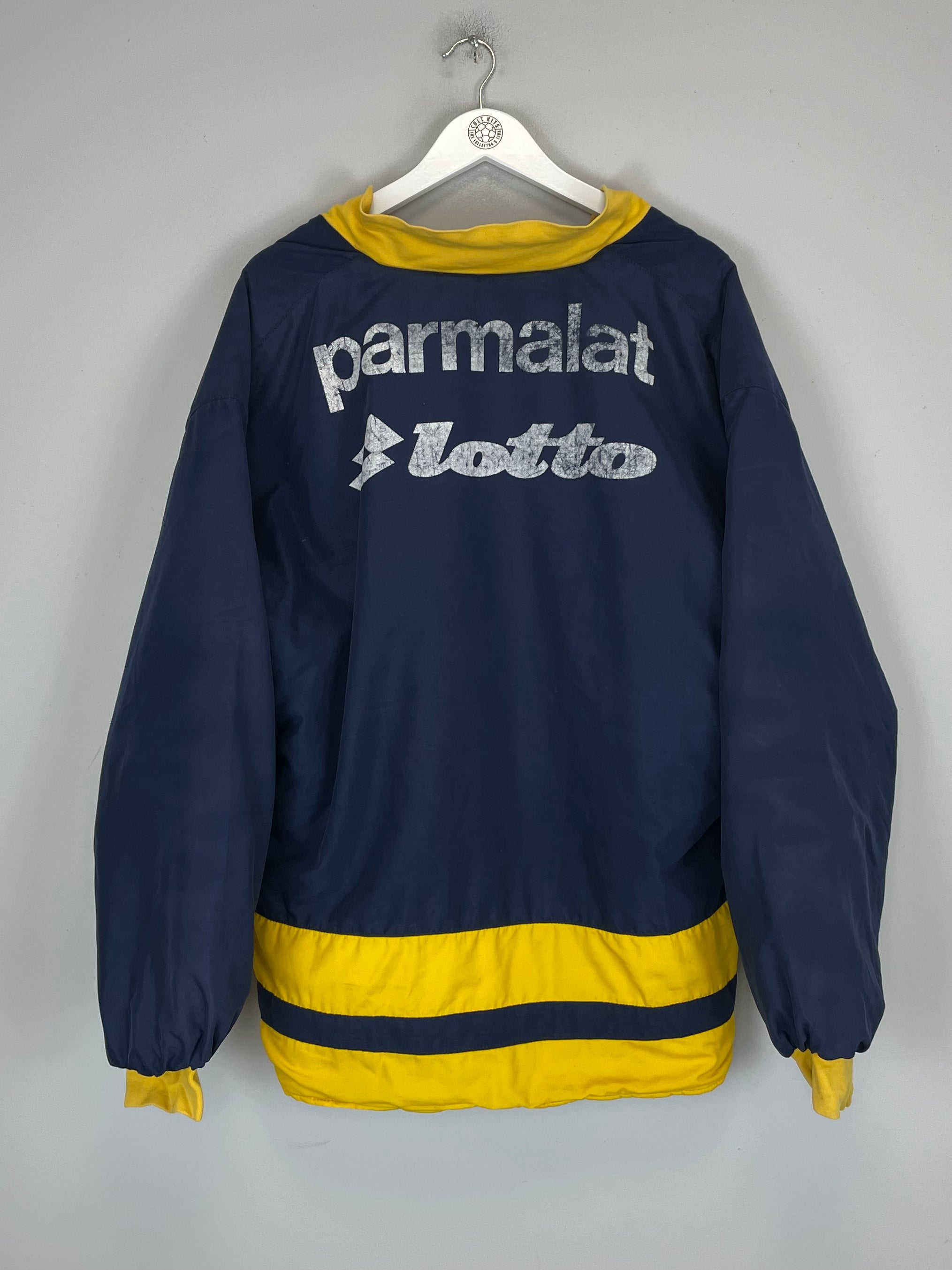 Shop 1998/99 PARMA TRACK JACKET (L) LOTTO, classic football shirts, vintage football shirts & retro soccer jerseys at Cult Kits