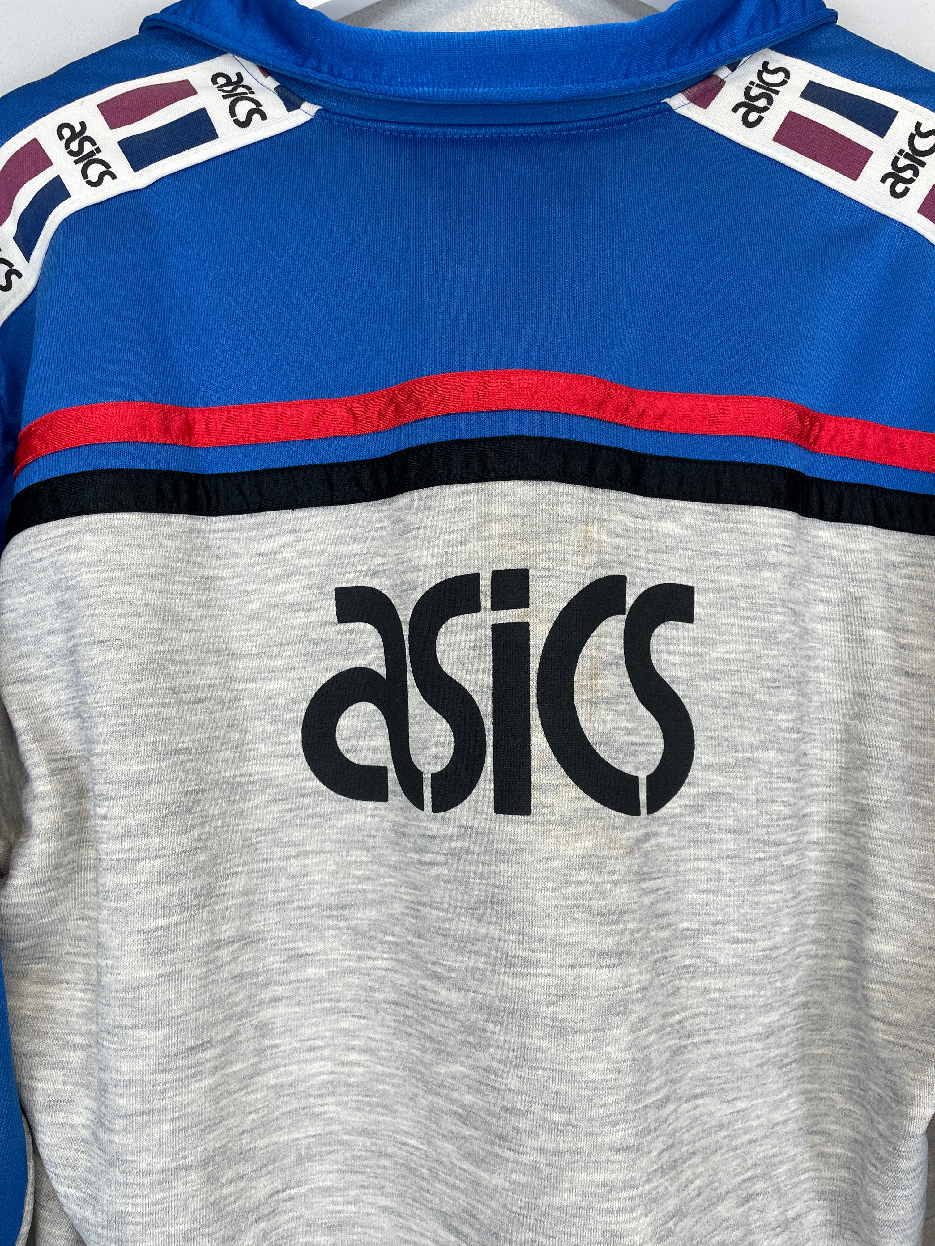 Shop 1990/91 SAMPDORIA 1/4 ZIP (M) ASICS, classic football shirts, vintage football shirts & retro soccer jerseys at Cult Kits