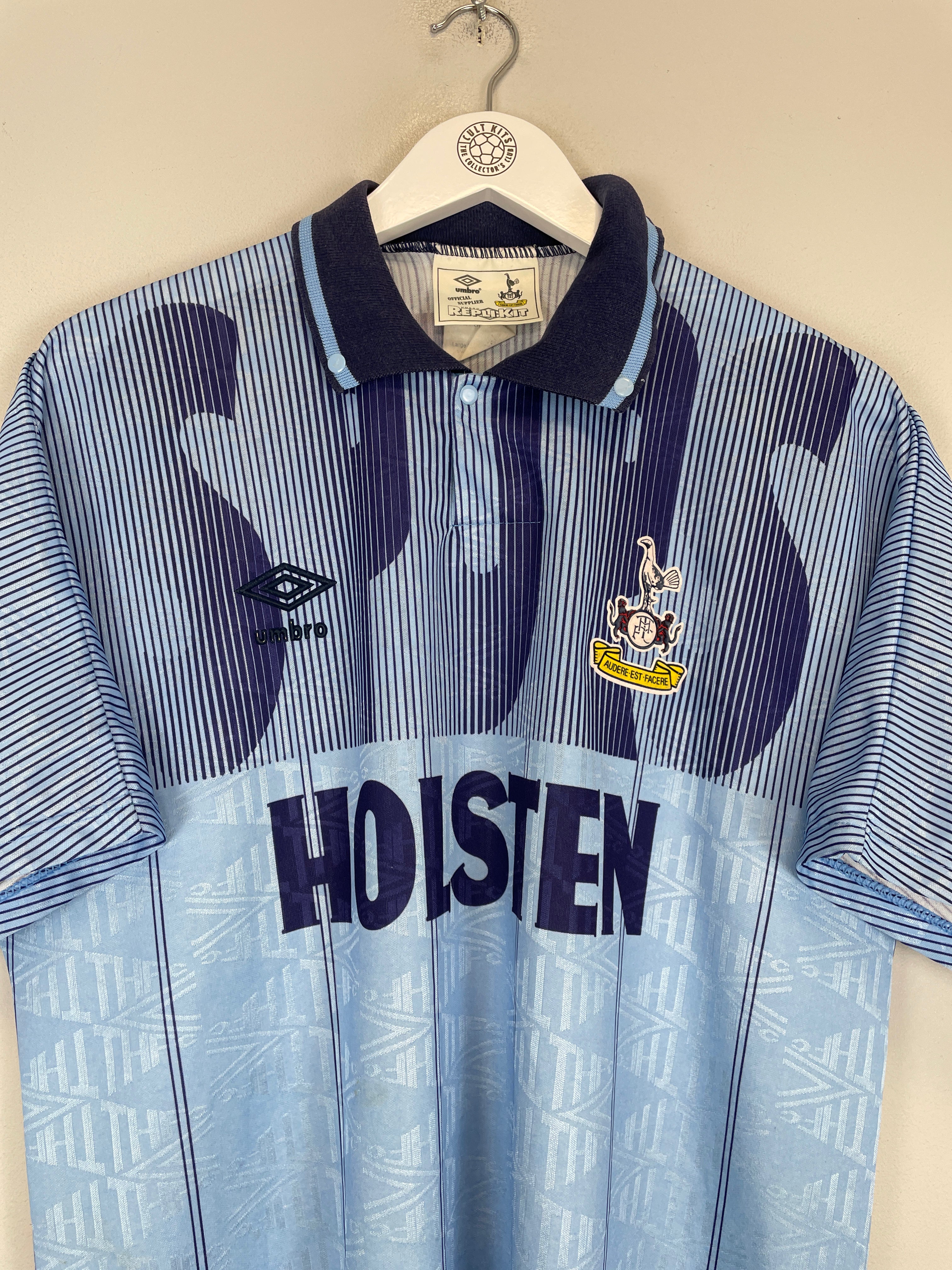 Shop 1991/94 TOTTENHAM THIRD SHIRT (L) UMBRO, classic football shirts, vintage football shirts & retro soccer jerseys at Cult Kits