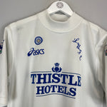Shop 1995/96 LEEDS UNITED YEBOAH #21 HOME SHIRT (M) ASICS, classic football shirts, vintage football shirts & retro soccer jerseys at Cult Kits