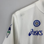 Shop 1995/96 LEEDS UNITED YEBOAH #21 HOME SHIRT (M) ASICS, classic football shirts, vintage football shirts & retro soccer jerseys at Cult Kits