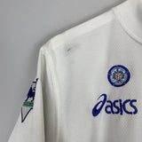 Shop 1995/96 LEEDS UNITED YEBOAH #21 HOME SHIRT (M) ASICS, classic football shirts, vintage football shirts & retro soccer jerseys at Cult Kits