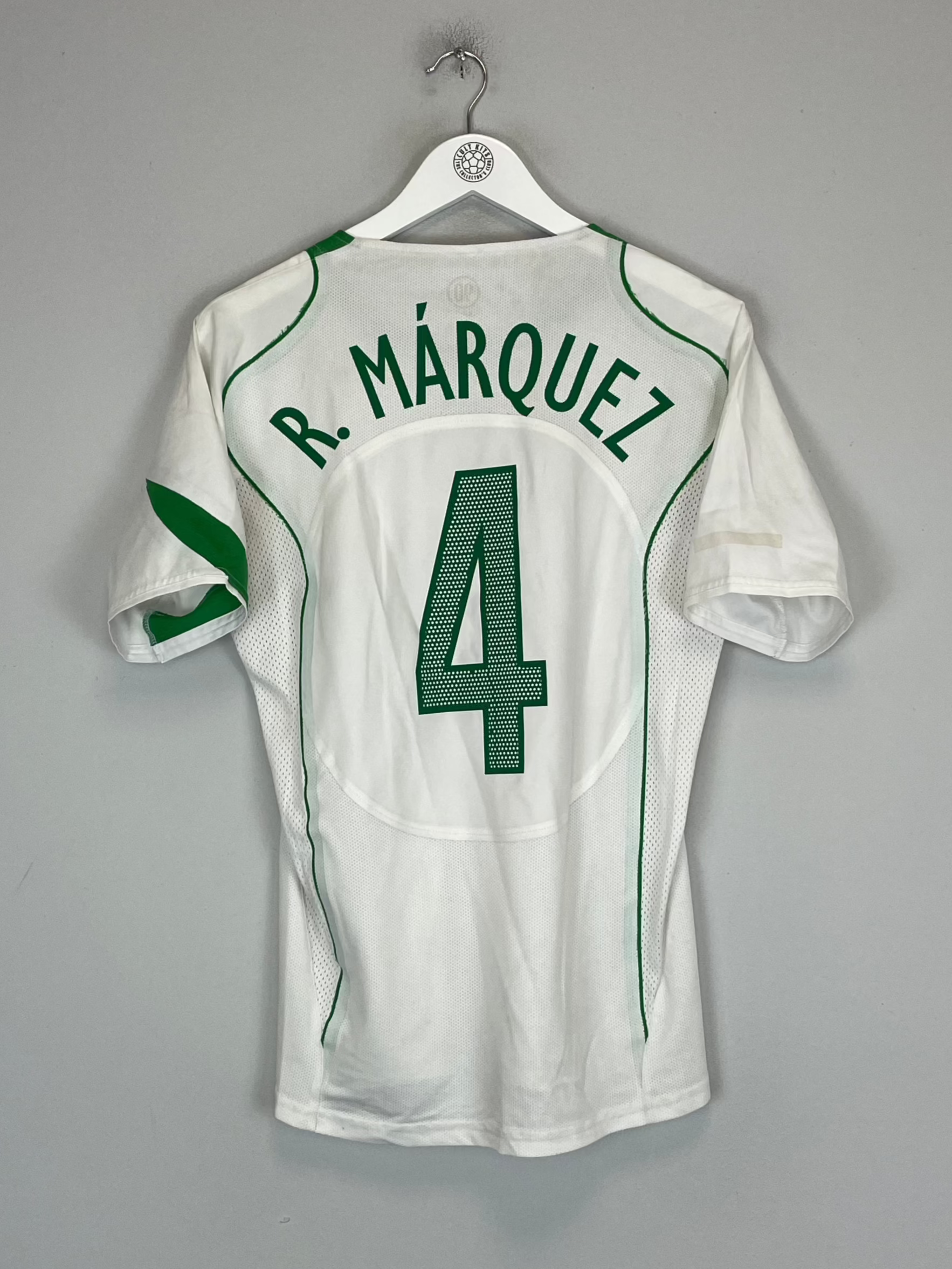 Shop 2004/06 MEXICO R.MARQUEZ #4 *PLAYER ISSUE* AWAY SHIRT (S) NIKE, classic football shirts, vintage football shirts & retro soccer jerseys at Cult Kits