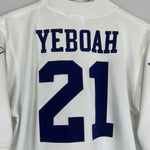 Shop 1995/96 LEEDS UNITED YEBOAH #21 HOME SHIRT (M) ASICS, classic football shirts, vintage football shirts & retro soccer jerseys at Cult Kits