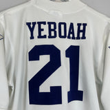 Shop 1995/96 LEEDS UNITED YEBOAH #21 HOME SHIRT (M) ASICS, classic football shirts, vintage football shirts & retro soccer jerseys at Cult Kits