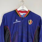 Shop 1998/99 BELGIUM GK SHIRT (M) DIADORA, classic football shirts, vintage football shirts & retro soccer jerseys at Cult Kits