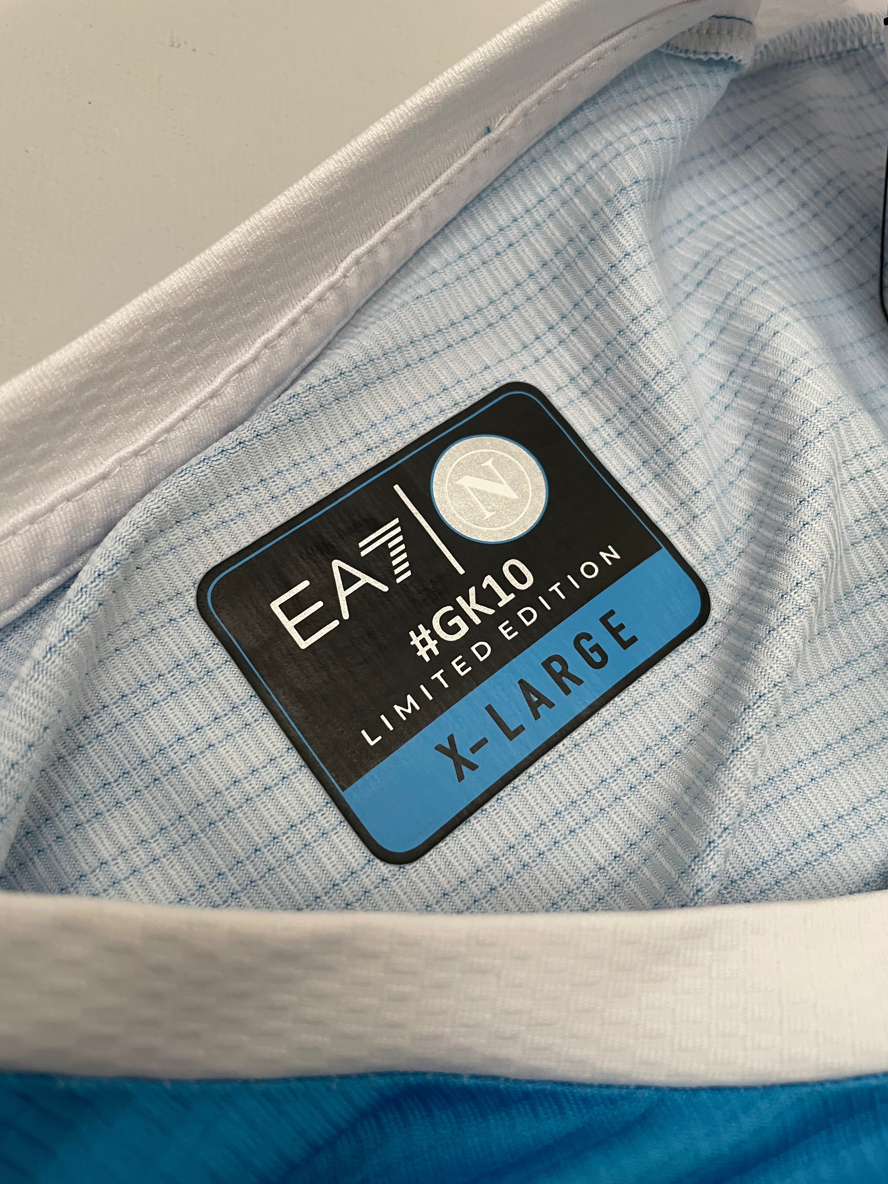 Shop 2021/22 NAPOLI MARADONA #10 *LTD EDITION* BNWT BOXED SHIRT (XL) EA7, classic football shirts, vintage football shirts & retro soccer jerseys at Cult Kits