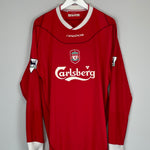 Shop 2002/04 LIVERPOOL GERRARD #17 L/S HOME SHIRT (XL) REEBOK, classic football shirts, vintage football shirts & retro soccer jerseys at Cult Kits
