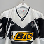 Shop 1990/93 FC LUGANO *MINT* HOME SHIRT (XL) HUMMEL, classic football shirts, vintage football shirts & retro soccer jerseys at Cult Kits