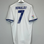 Shop 2016/17 REAL MADRID RONALDO #7 HOME SHIRT (XL) ADIDAS, classic football shirts, vintage football shirts & retro soccer jerseys at Cult Kits