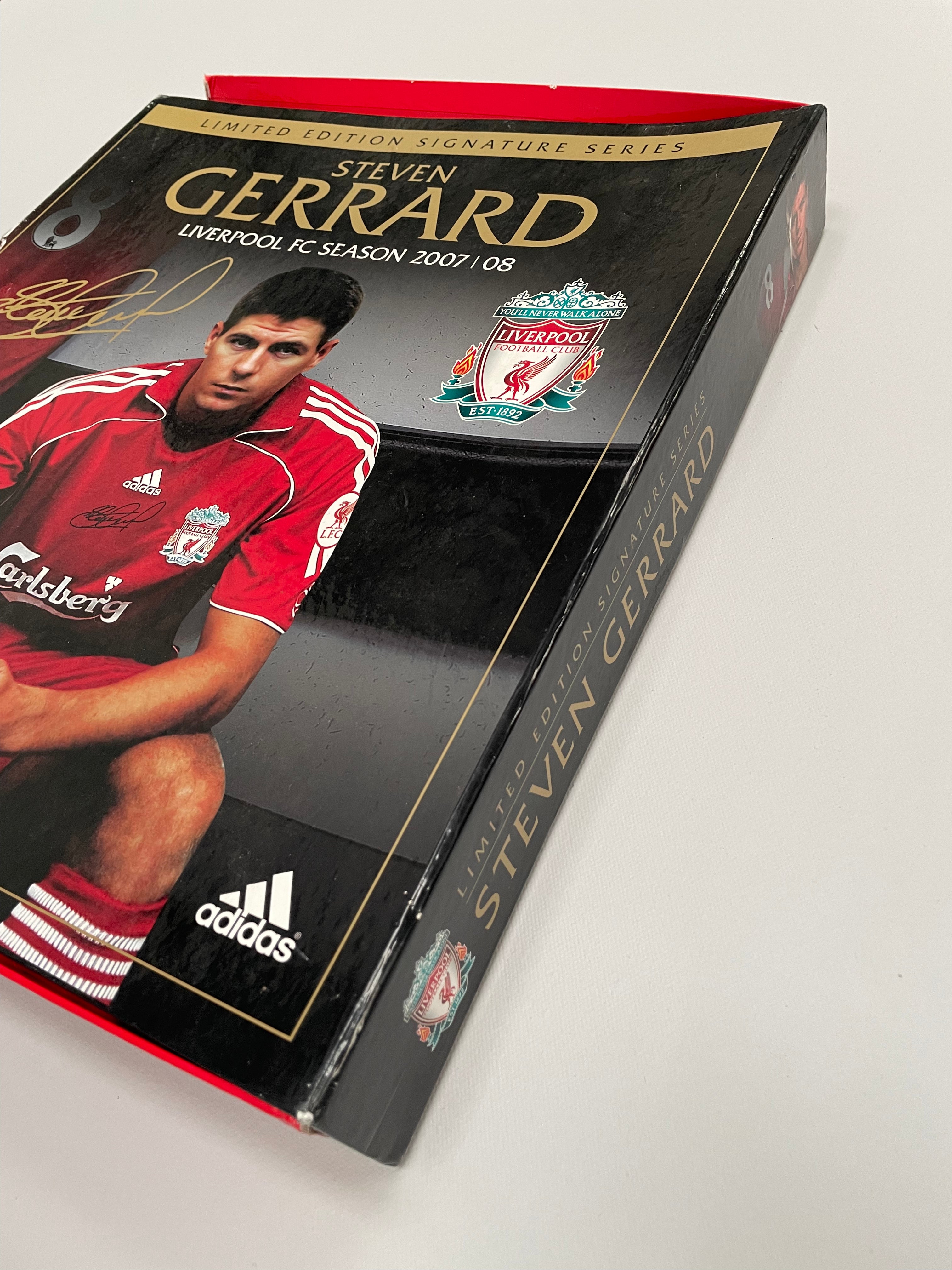 Shop 2007/08 LIVERPOOL GERRARD *LTD EDITION SIGNED* SHIRT (M) ADIDAS, classic football shirts, vintage football shirts & retro soccer jerseys at Cult Kits