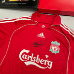Shop 2007/08 LIVERPOOL GERRARD *LTD EDITION SIGNED* SHIRT (M) ADIDAS, classic football shirts, vintage football shirts & retro soccer jerseys at Cult Kits